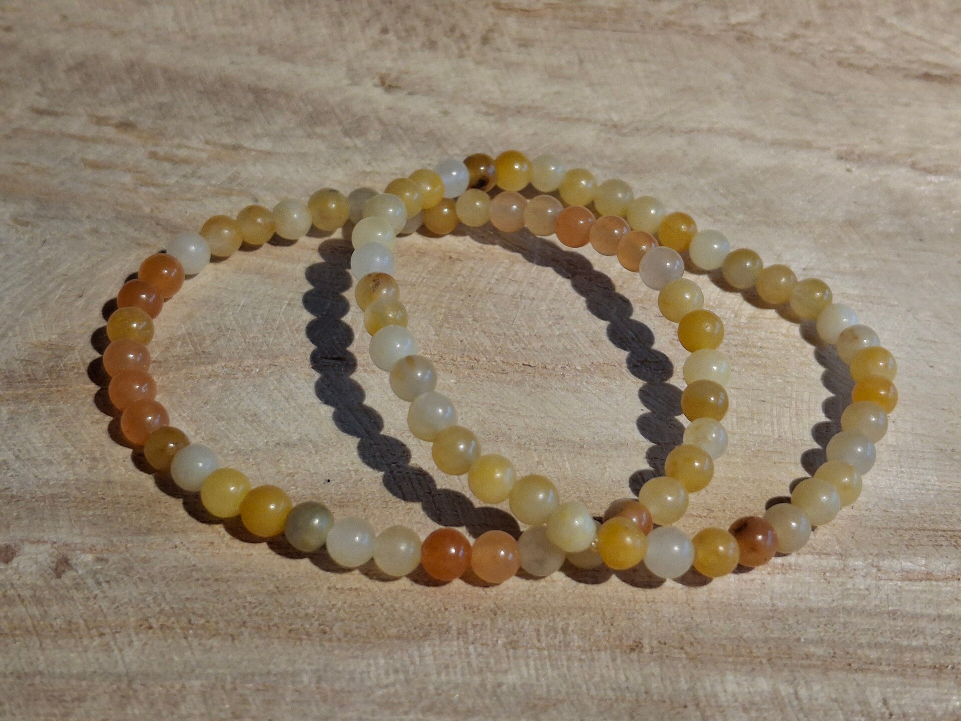 Armband 4mm Golden healer/  limonietkwarts