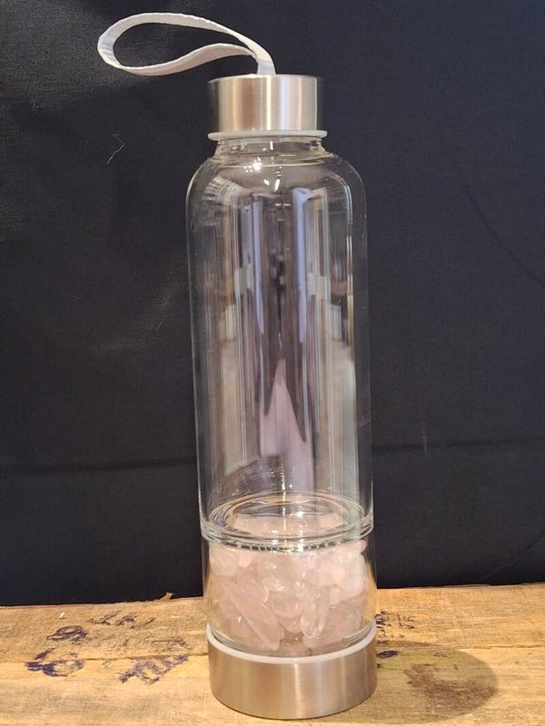 Waterfles Rozenkwarts