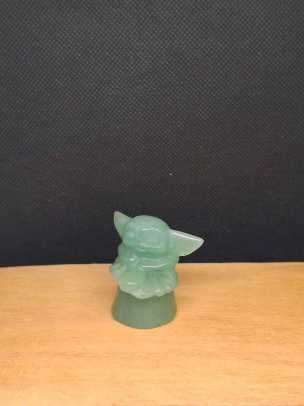 Grogu van star wars groene aventurijn