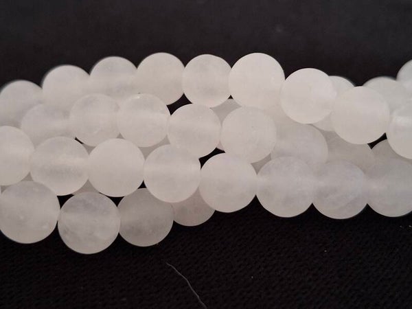 Witte Jade mat 6mm