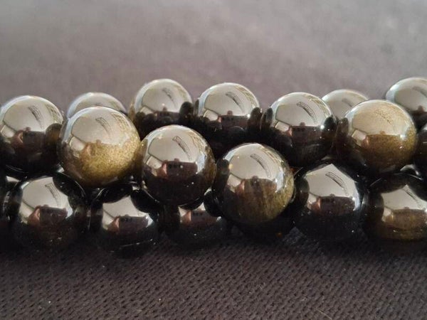 Goude Obsidiaan 8mm