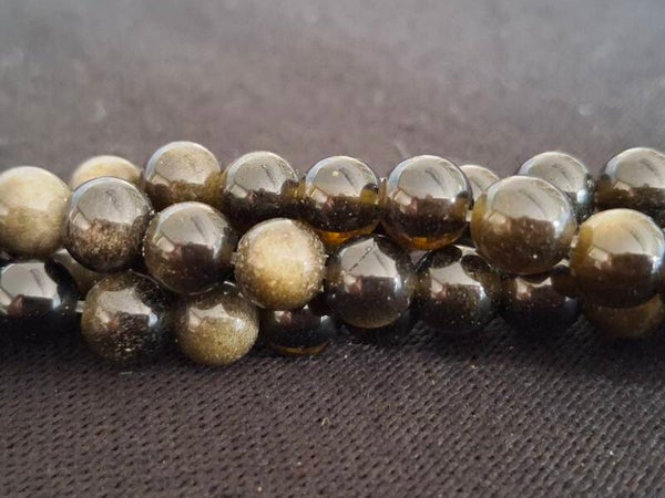Goude obsidiaan 6mm
