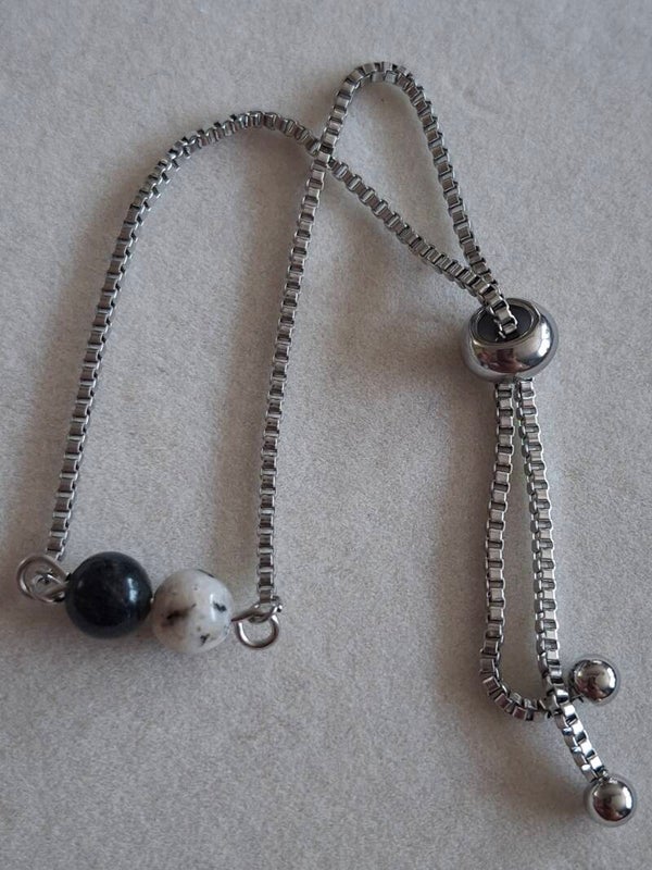 Stainless steel Zilverkleurige armbandje 6mm