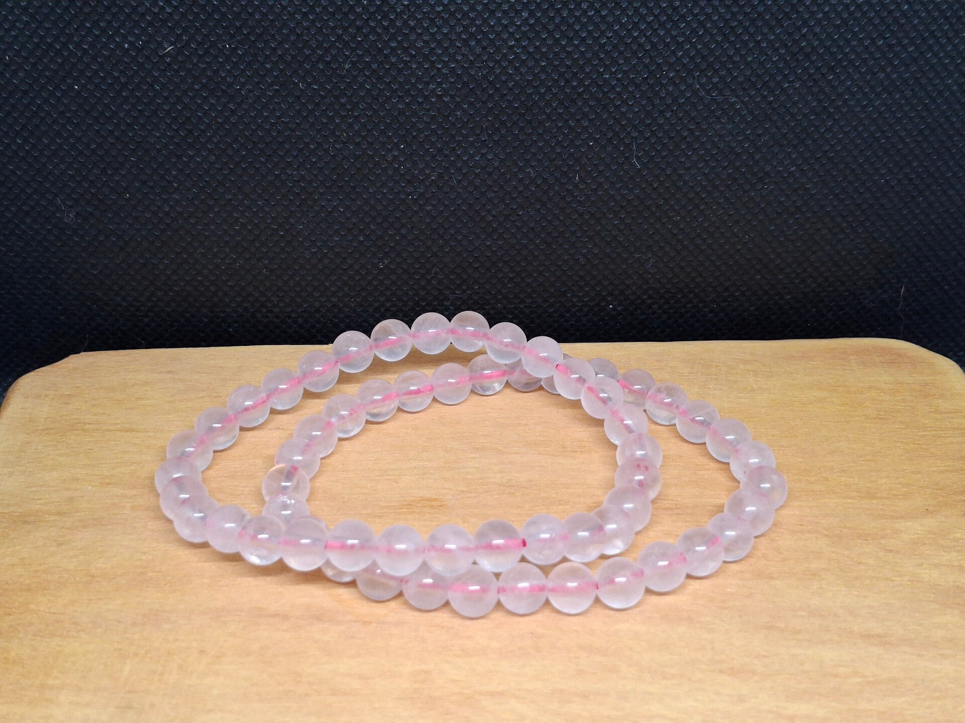 Rozenkwarts armband 6mm