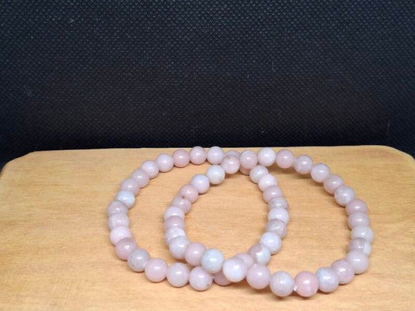 Roze opaal armband 6mm