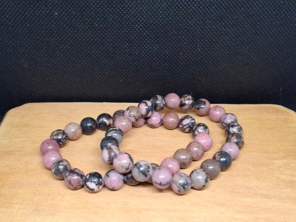 Rhodoniet armband 8mm