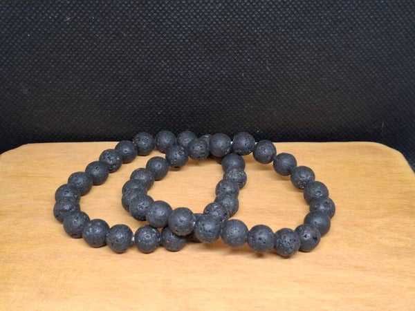 Lavasteen armband 8mm