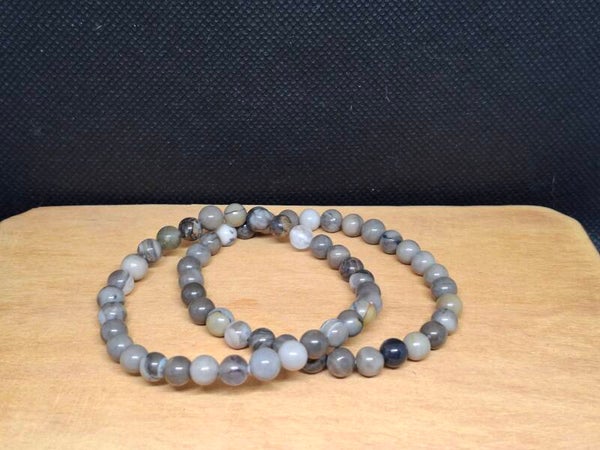 Vulkaan agaat armband 6mm
