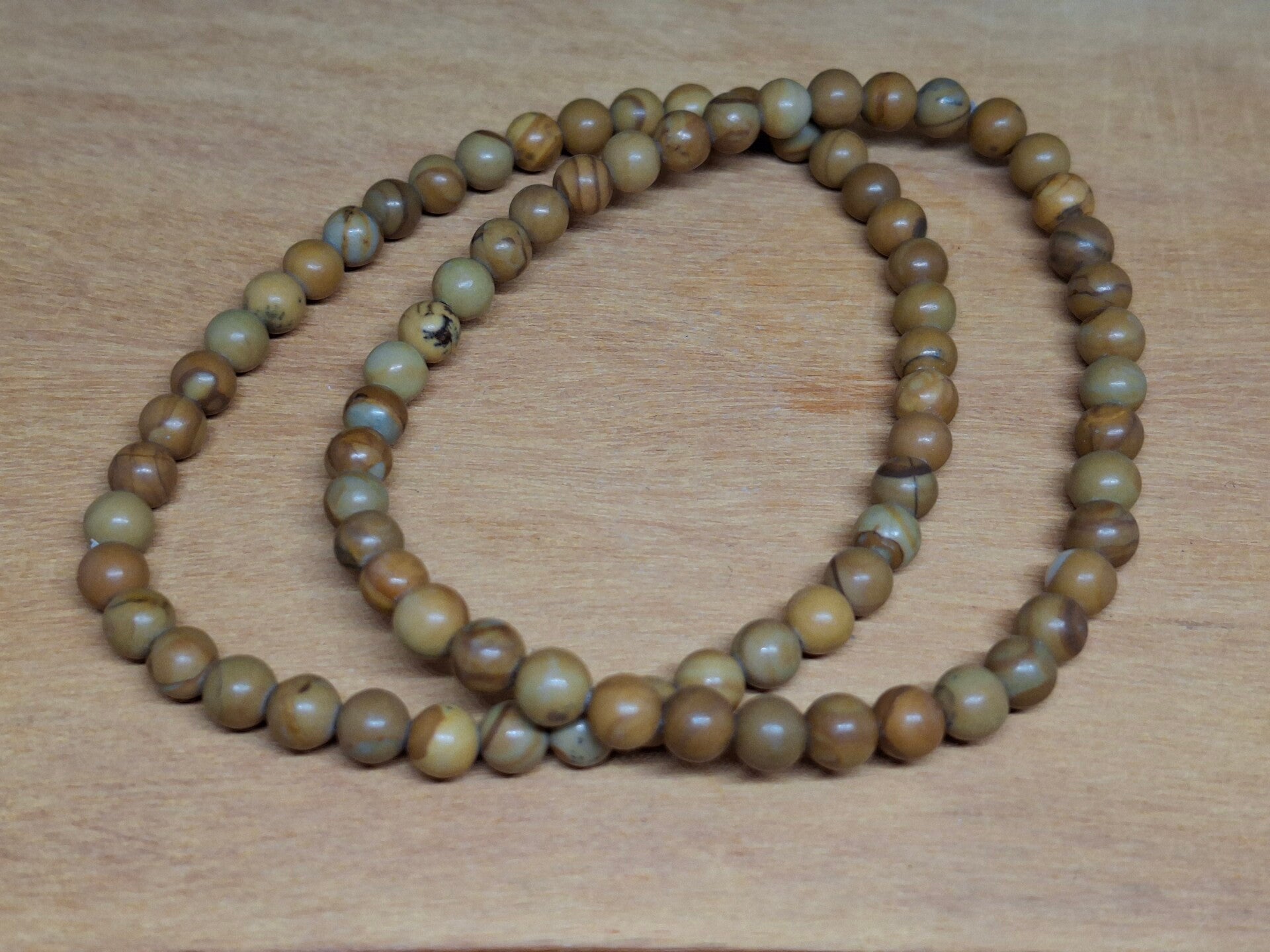 versteend hout armband 4mm