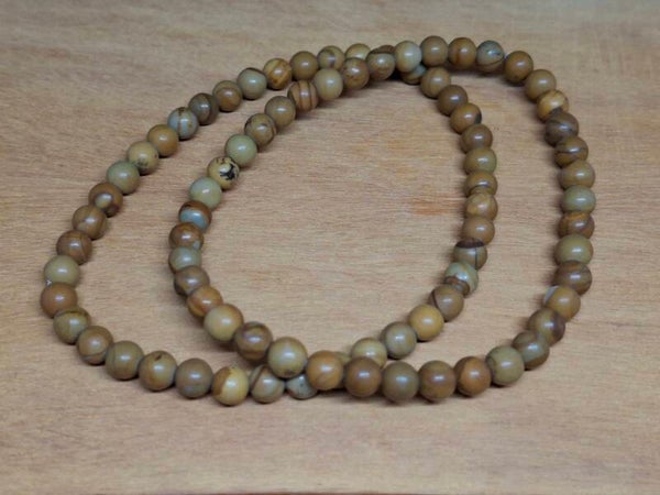 versteend hout armband 4mm