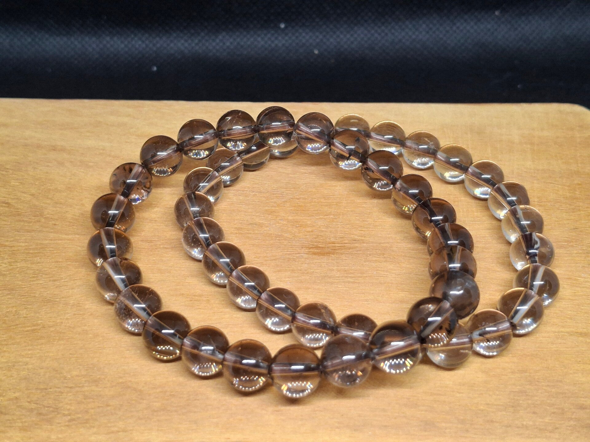 Smokey kwarts armband 7mm