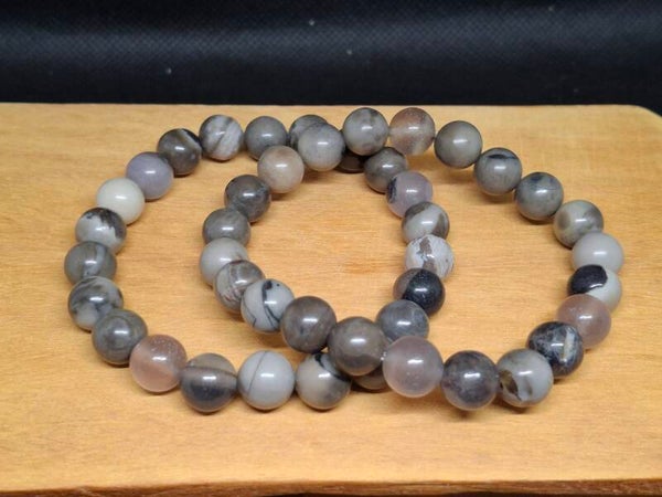 Vulkaan agaat armband 8mm
