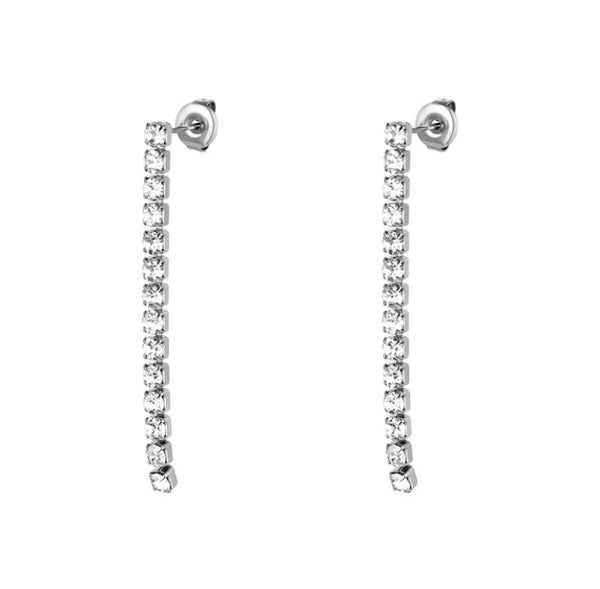 Zirkonia earrings - single