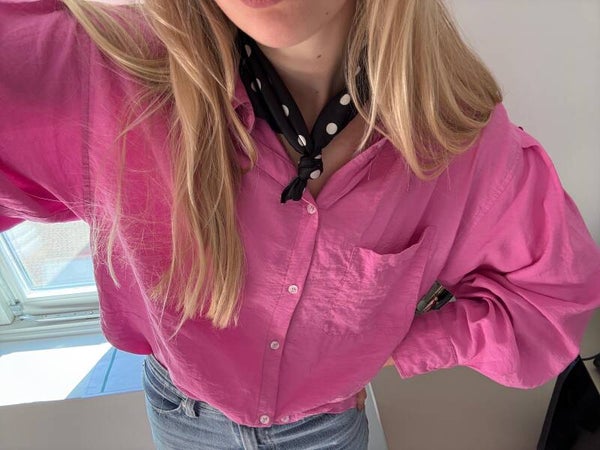 Sjaaltje - zwart/wit dots