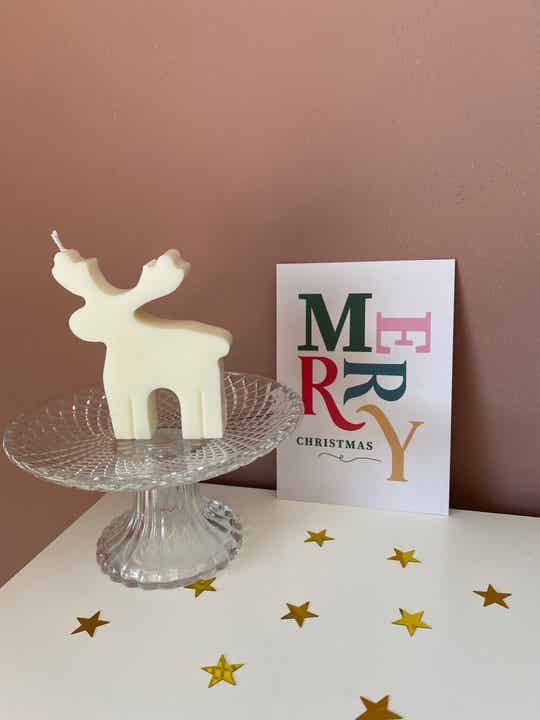Reindeer candle