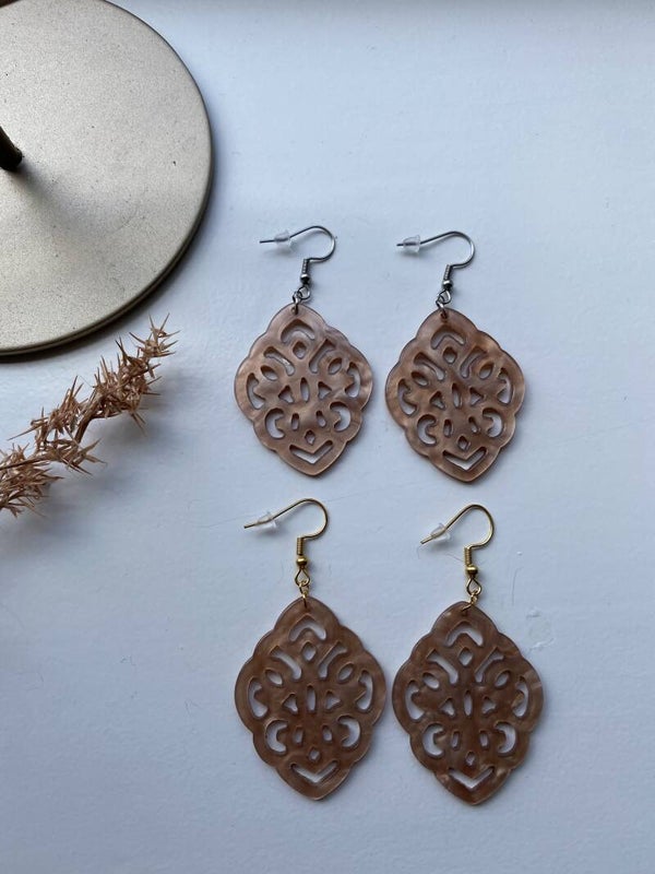 Barok nude pink earrings