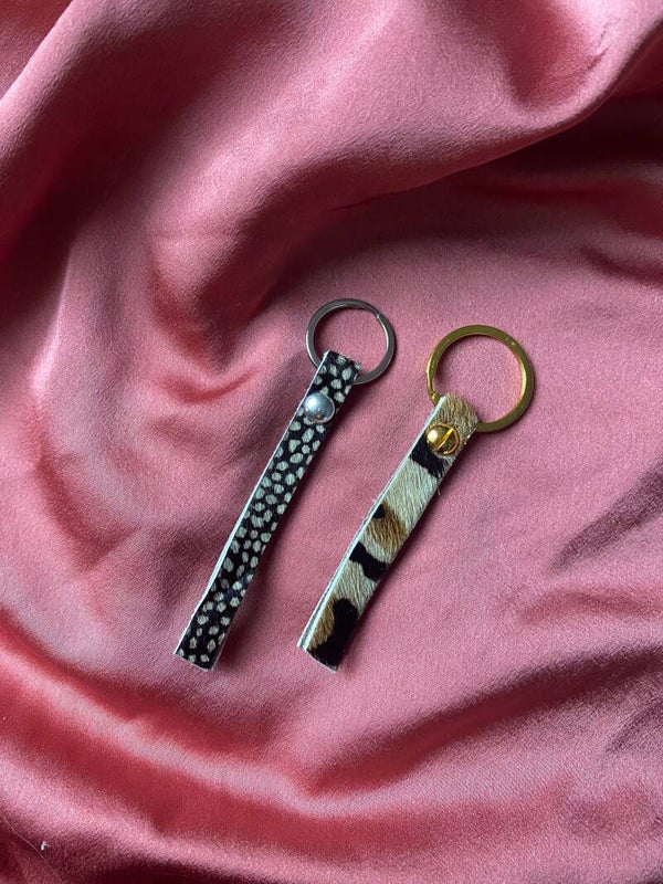 Leather keychains