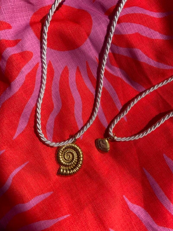 Rope necklace / zilver of goud