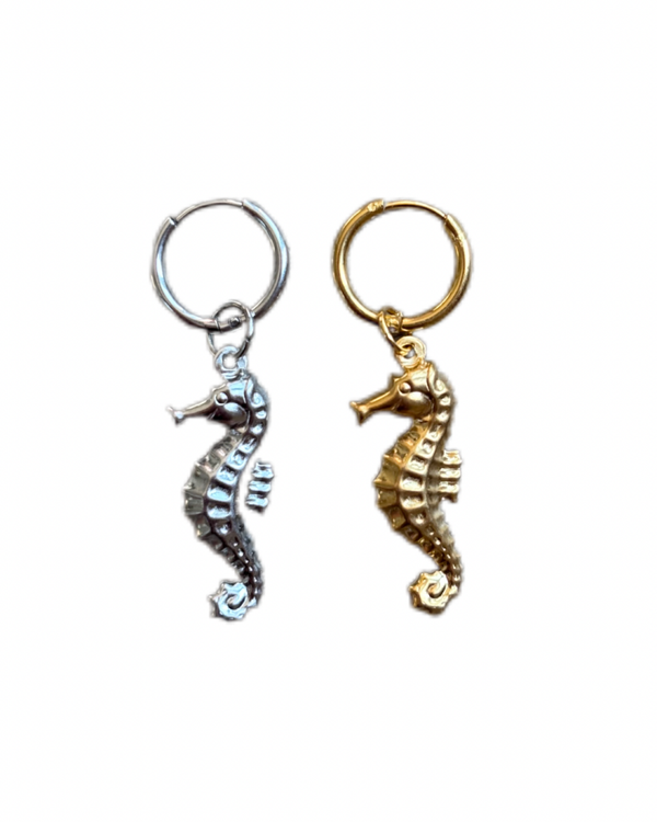 Zeepaardjes oorbel / bedel