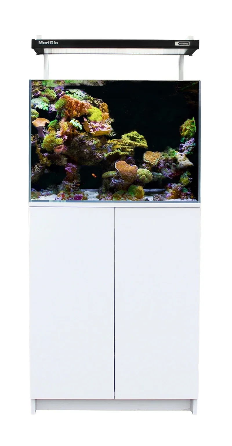 Aqua One Minireef 120 Marine Aquarium System - Black/White White