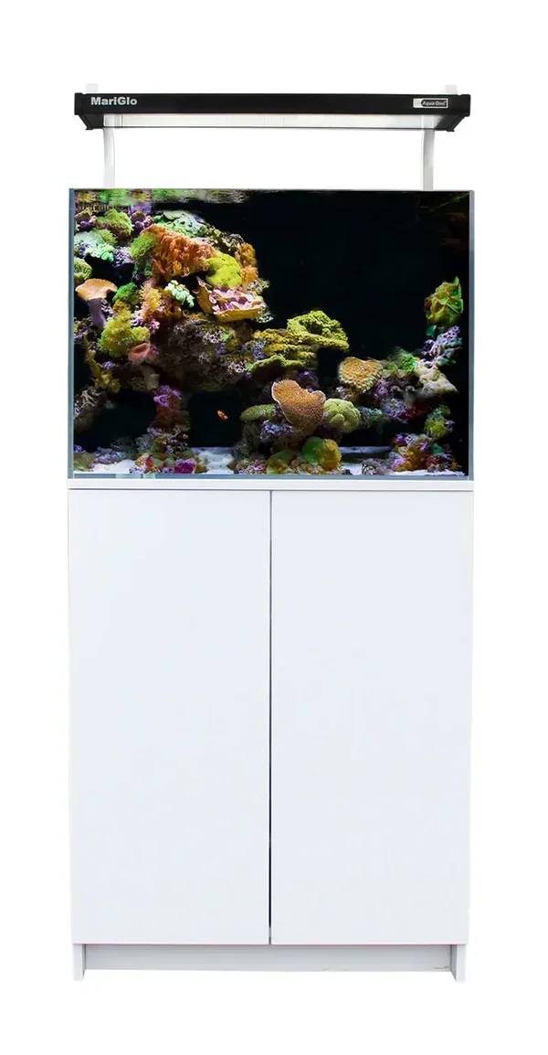 Aqua One Minireef 120 Marine Aquarium System - Black/White White