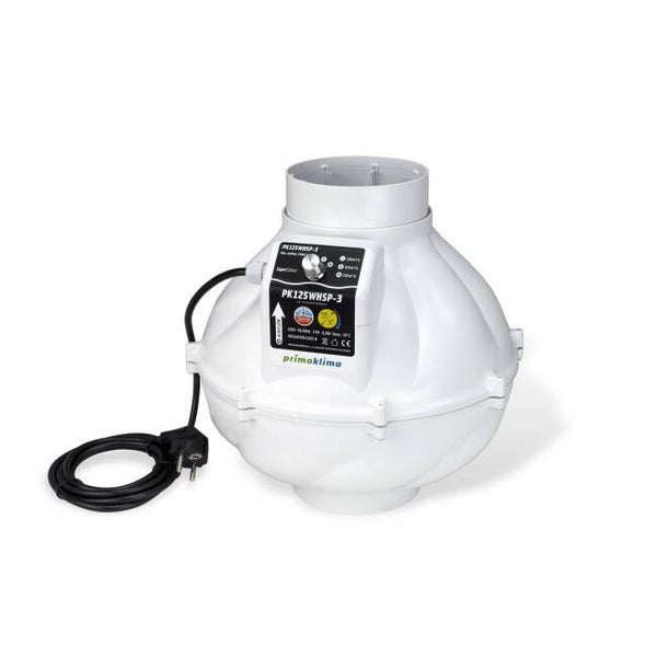 Prima Klima Whisperblower AC Rohrventilator, 300/420/530 m³/h, 57 W, ø 125 mm Flansch