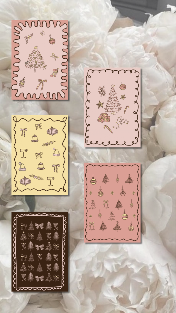 Christmas Doodles | Kerstkaartenset
