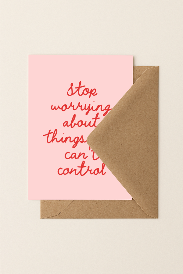 Can't control | A6 Kaartje