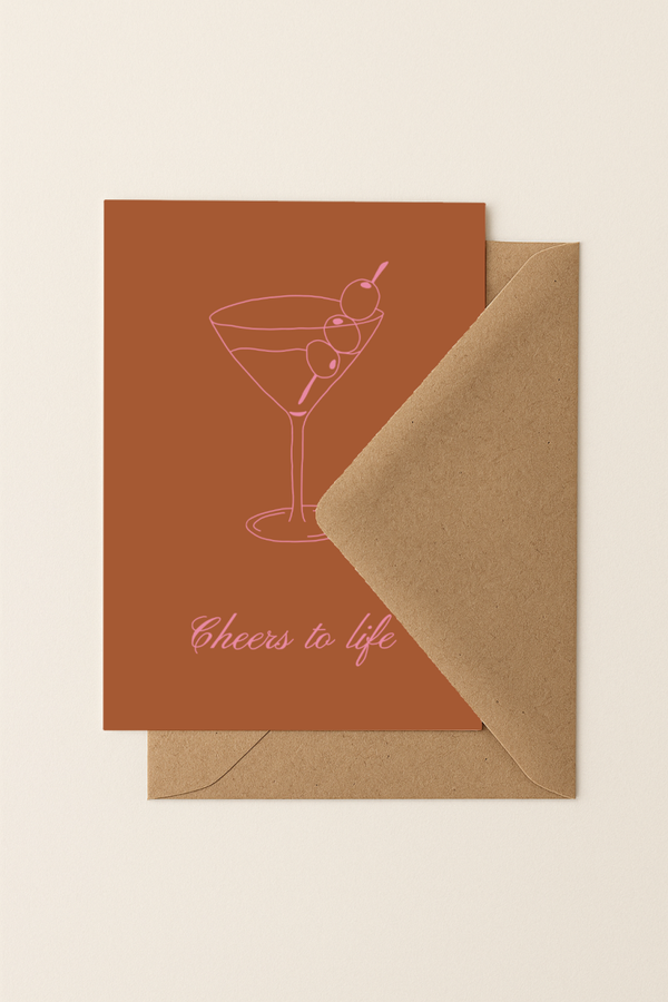Cheers to life | A6 Kaartje