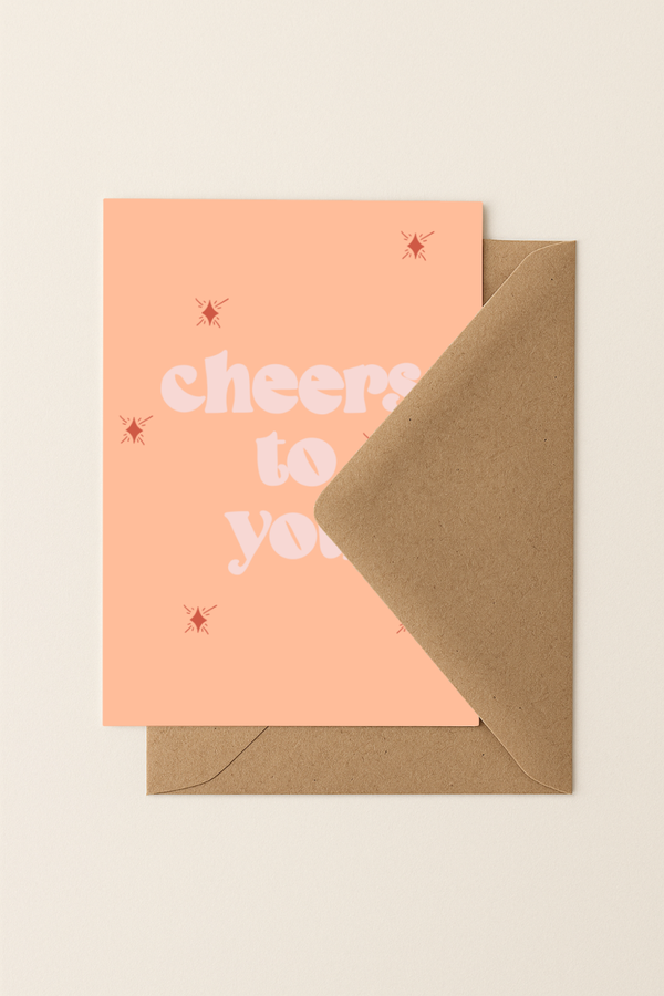 Cheers to you | A6 Kaartje