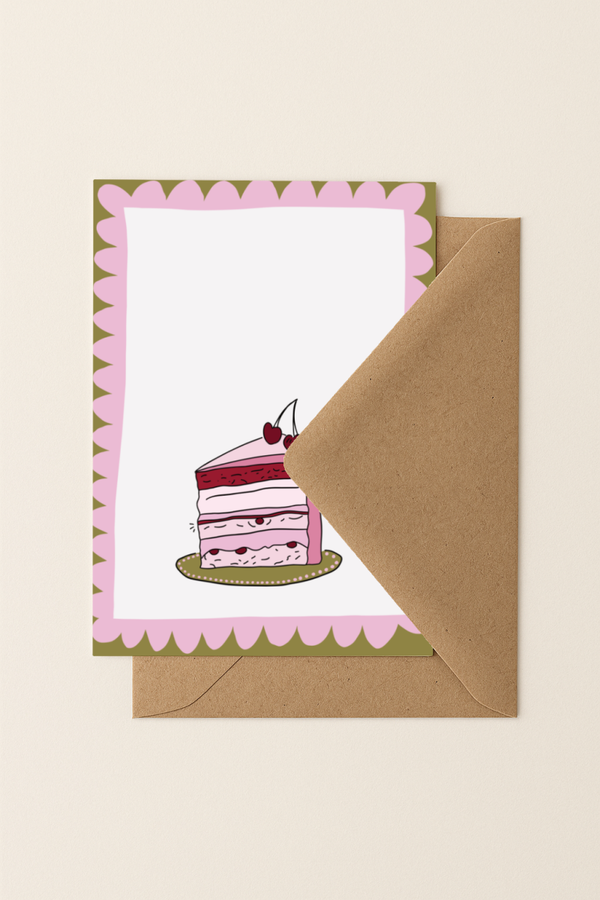Cake & cherry | A6 Kaartje