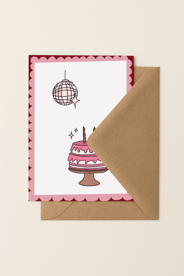disco & cake | A6 Kaartje