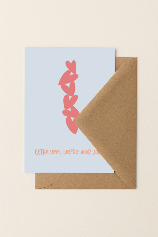 Extra veel liefde | A6 Kaartje
