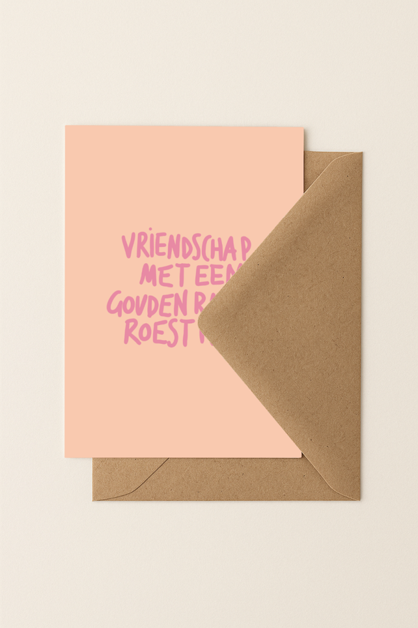Gouden randje | A6 Kaartje