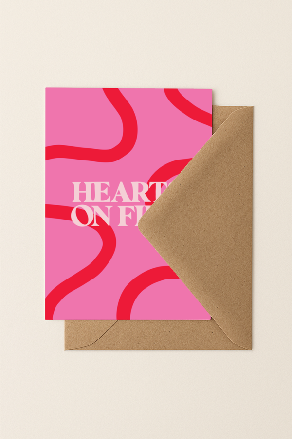 Heart on fire | A6 Kaartje