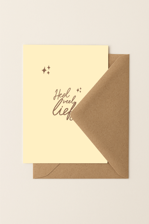 Heel veel liefs | A6 Kaartje