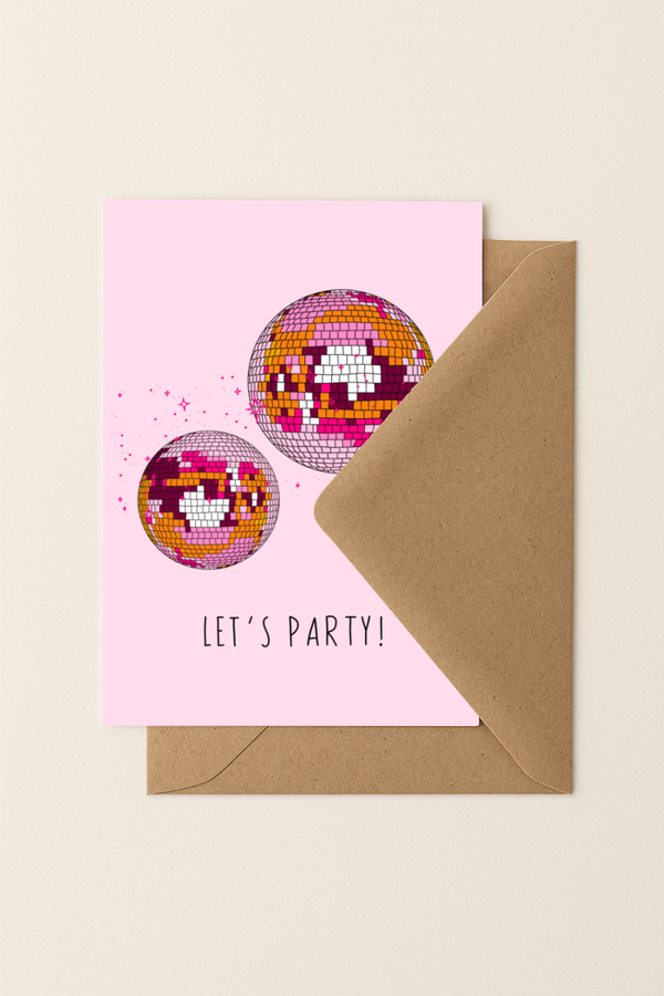 Let's party | A6 Kaartje