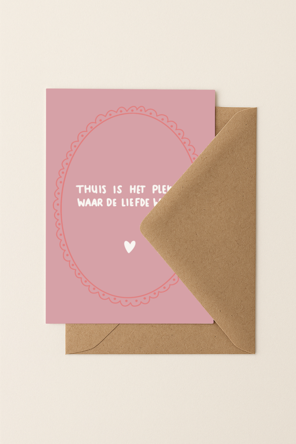 Liefde woont | A6 kaartje