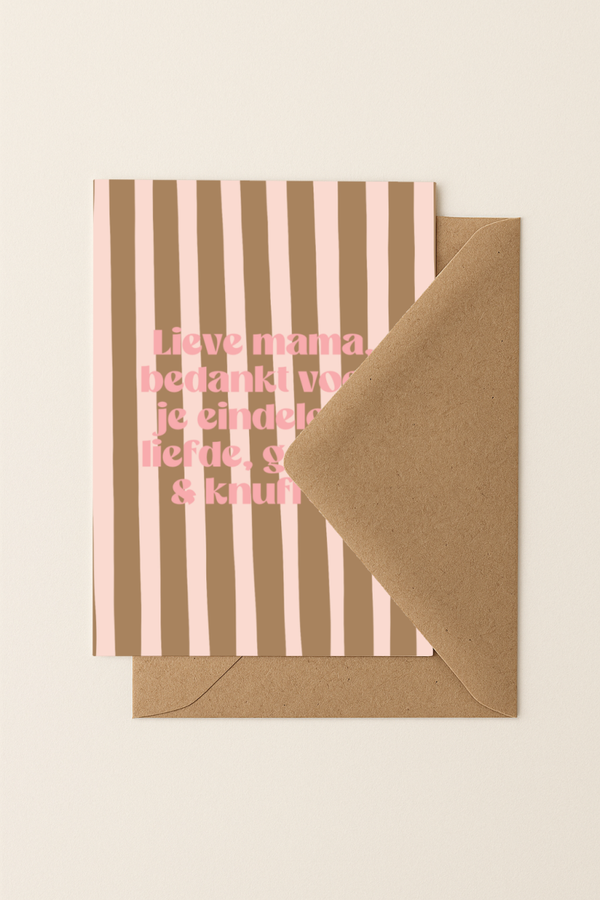 Mama, knuffelen | A6 Kaartje