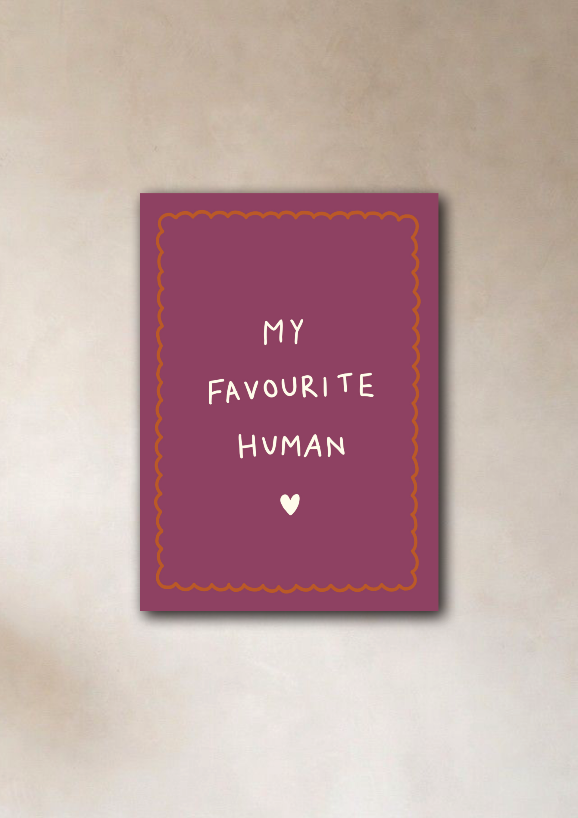 My favourite human | Mini Kaartje