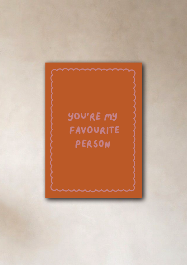 My favourite person | Mini Kaartje