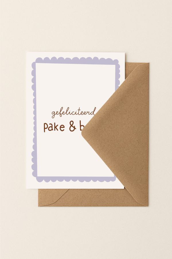 Pake & Beppe | A6 Kaartje
