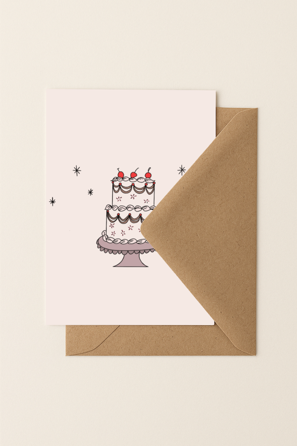 Wedding cake | A6 Kaartje