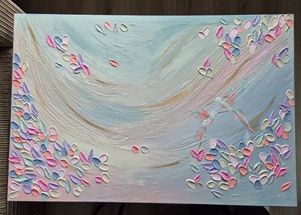 Pastel with a touch of gold