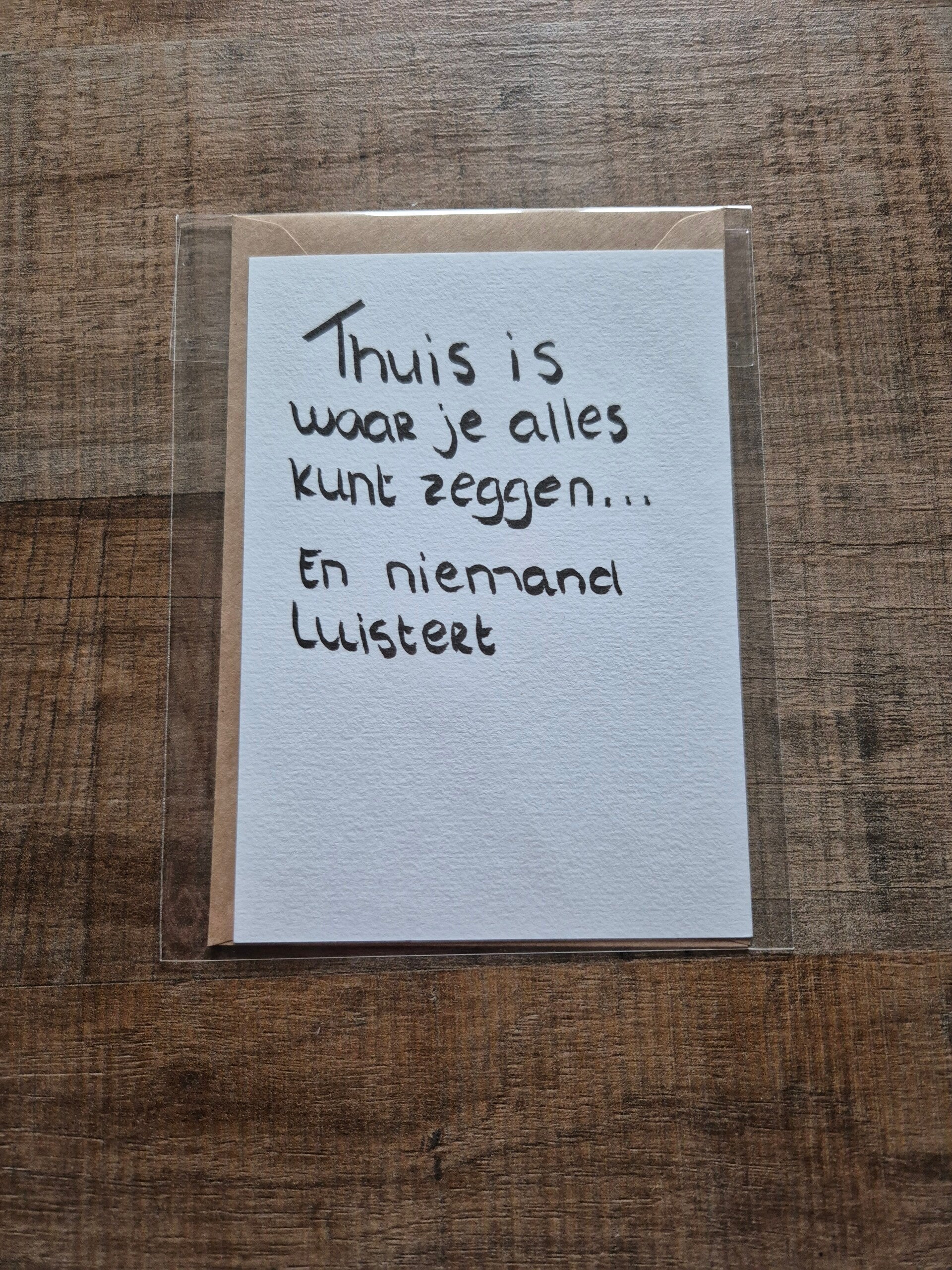 Thuis is...