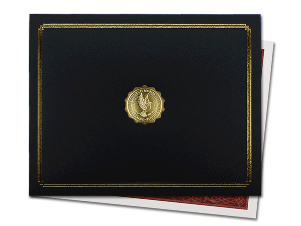 black-certificate-holder