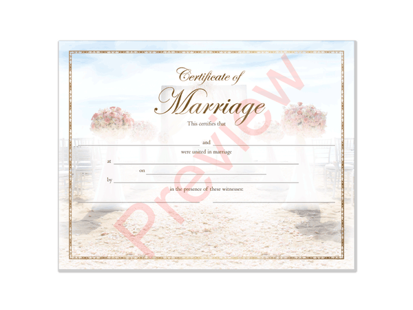 linen-marriage-certificate-textured-sandy-beach