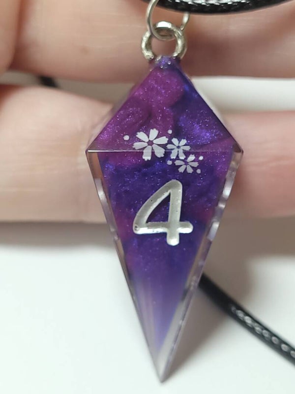 Purple Floral necklace