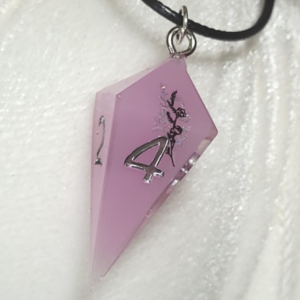 Chrome Floral Necklace