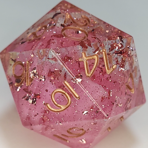 Pink Flurry D20 (25mm)